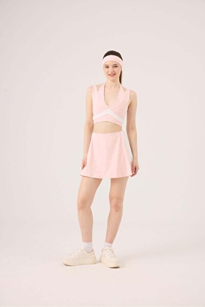 HOLLY LOLLY High Waist Stella Shorts Skirt Pink