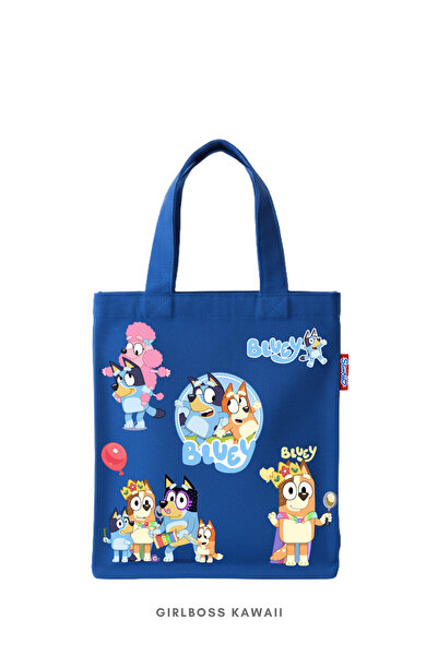 Girlboss Kawaii Bluey Mini Tote Bag/Tablet/Book/Mini Cloth Shopping Bag Bag P...