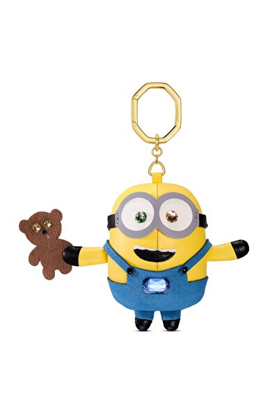 Swarovski Minions Çanta Charm'ı, Çok renkli, Altın rengi kaplama