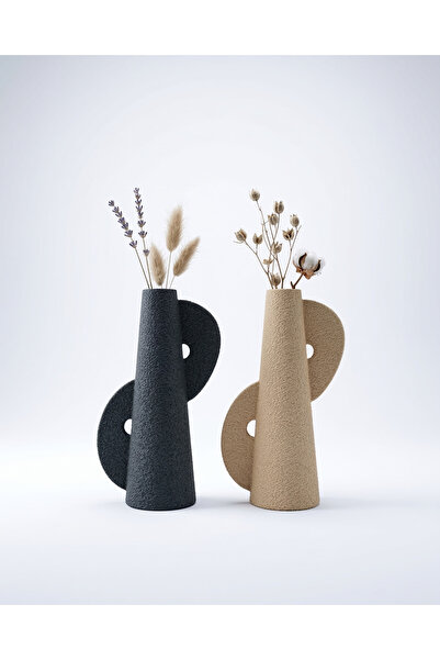 Elana Design Vază Yin Yang - Set de 2 vaze moderne și elegante pentru flori