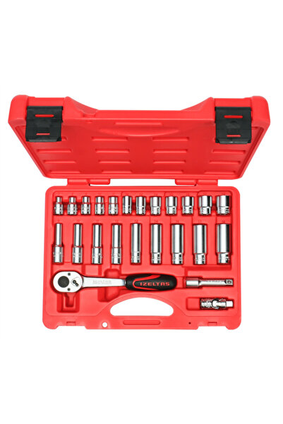 İzeltaş LOKMA ANAHTAR SET 24 PARÇA 3/8" ALTI KÖŞE