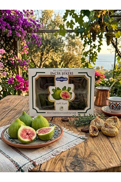 kibarzade kestane şekeri Çikolata Kaplamalı İncir Şekeri - 240 gr