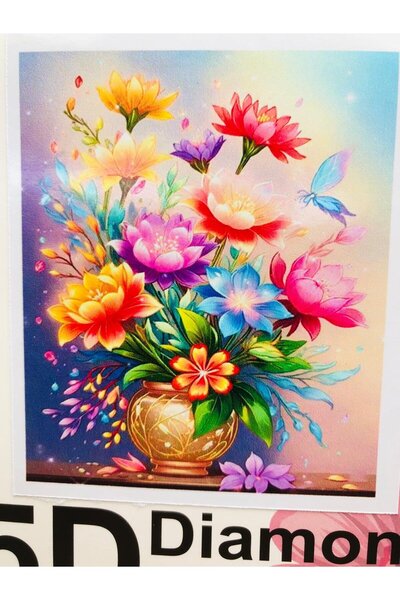 DUCK HOBY 50x40 Boncuklu Taş Mozaik Elmas Goblen Pano Tablo Resim Boncuk Puzz...