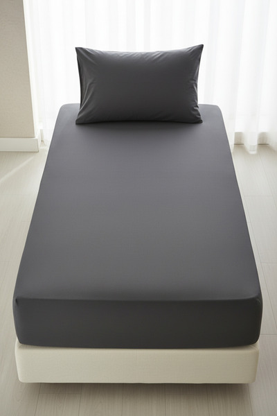 YAZICI 100X200 Fitted Sheet Set 1 Piece with Pillow Cases 80% Cotton% 20% Pol...