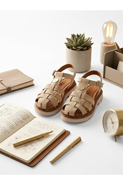 Deripabuc Genuine Leather Female Leather Sandals Dp81-0870