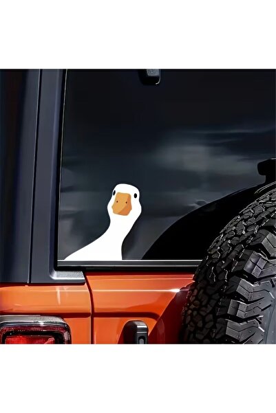 ÖZGÜL REKLAM Sevimli ördek sticker Motor Sticker - Bisiklet Sticker - Araç St...