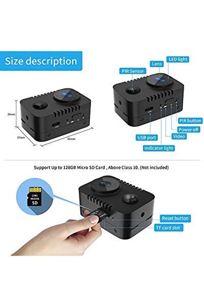 OEM MD29 Mini Bakıcı Bebek Kamerası 1080P Hd Geniş Açılı Lens Kamera, Otomati...