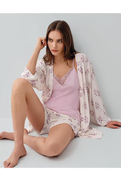 Pierre Cardin Women's 3-Piece Boxed Pajama Set 50% Cotton 50% Modal – Tank To...