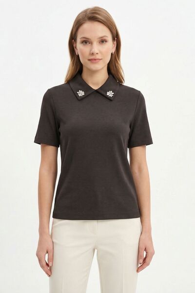 Rays Tricou cu mânecă scurtă Bitter Brown Gola Stone 6294