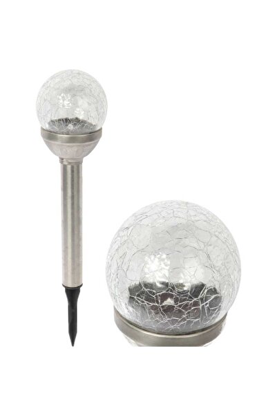 Goliat Lampa solarna LED z efektem crash glass wbijana w ziemię, odporna na w...