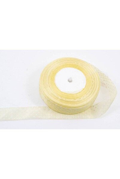 OEM Set 3 role Panglica Organza Cu Buline 2.5cm/50m Crem