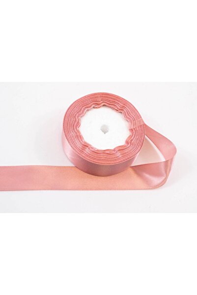OEM Set of 3 rolls Satin Ribbon 2.5cm/22m Light Dusty Pink 075