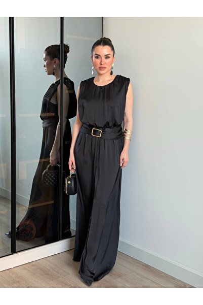 ROUPAS COLLECTİON Saten Toka Detay Tulum