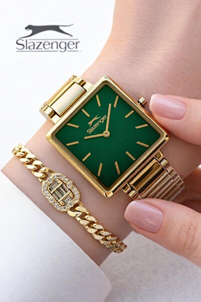 Slazenger Steel Cord 5 Atm Water-Resistant 2-Year-Warranty Women's Wrist Watc...