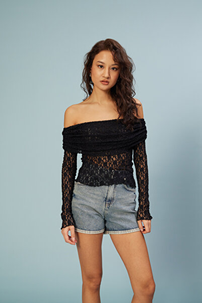 Nisan BLUZĂ MADONNA YAKA dantelă