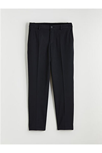 LC Waikiki M1 Sezon Navy Blue Standard Fit Dobby Men's Trousers