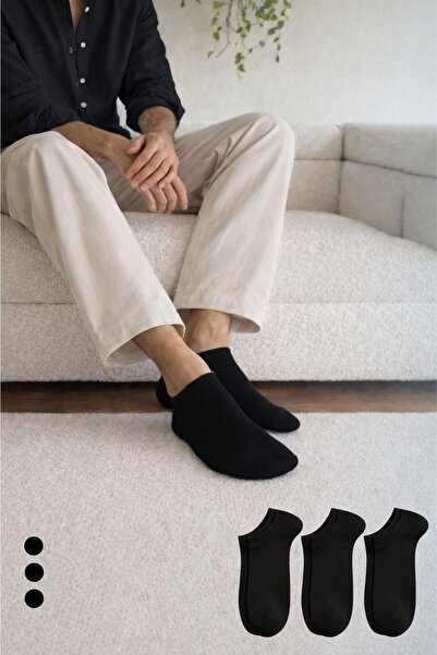 KRAL SOCKS 3 Pairs of Cotton Booties Socks