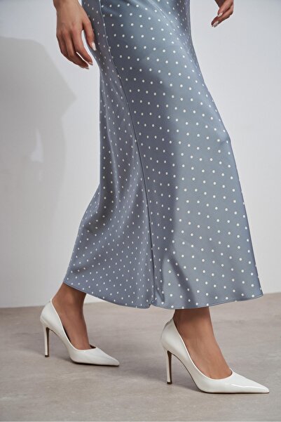 NİŞANTAŞI SHOES Lunara White Patent Leather Pointed Toe Women's Stiletto