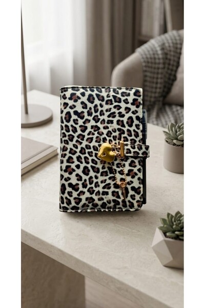 Bütçe Planlayıcı Para Organizeri - Leopar desenli (Sticker Hediyeli)