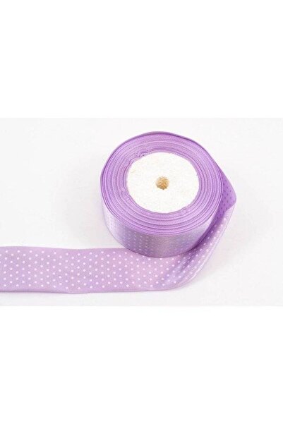 OEM Satin Ribbon With 10 Polka Dots 4 Cm/22m Light Purple