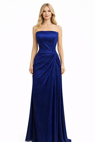 Hüseyin Baştürk Straplez Simli Balık Abiye