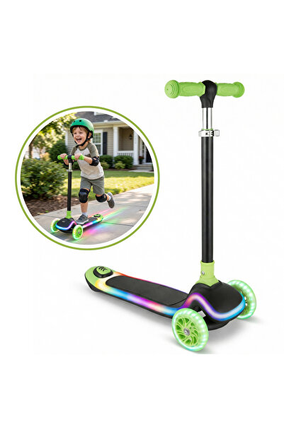 HASEPE Trotineta Copii 3 Roti Cu LED, Reglabila, Ghidon Stabil, Pentru Echili...