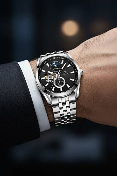 Reward Automatic Mechanism Moonlit Dial Men's Wristwatch
