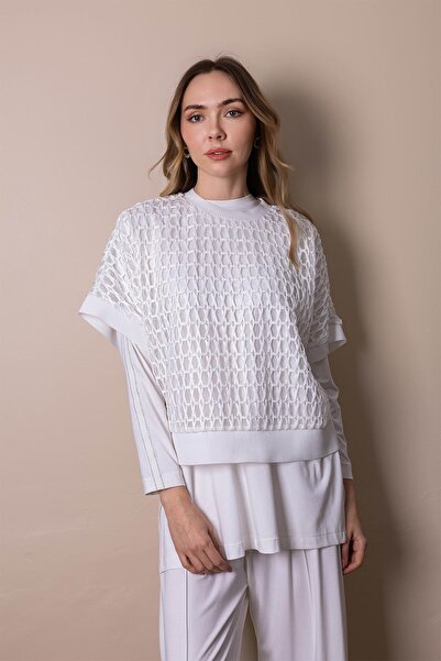 Moodbasic Premium by Fi̇le Bluzlu P Cotton U Triple Set
