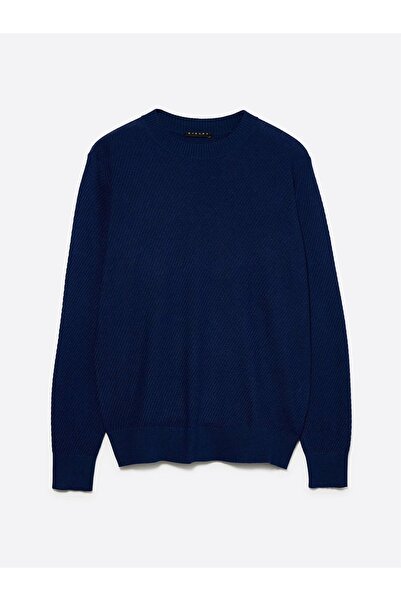 Sisley Men's Cotton Blend Ribbed Regular Fit Sweater 325A1041S104H-Sis955