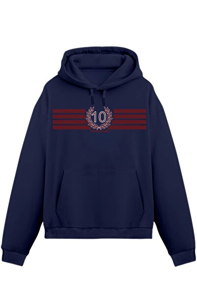 Rabona Fashion Bandırma No.10 Prestige – Φούτερ με Μίνιμαλ Σχέδιο Στεφάνι – Φ...