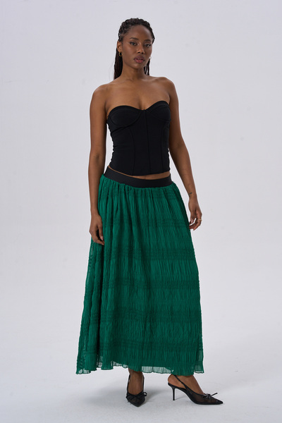 HANIQA Elegant Design Daily Comfortable Stylish Pleated Skirt
