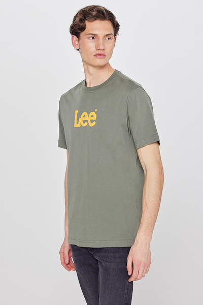 Lee 100% Cotton Regular Fit Normal Cut Logo Detailed T-Shirt