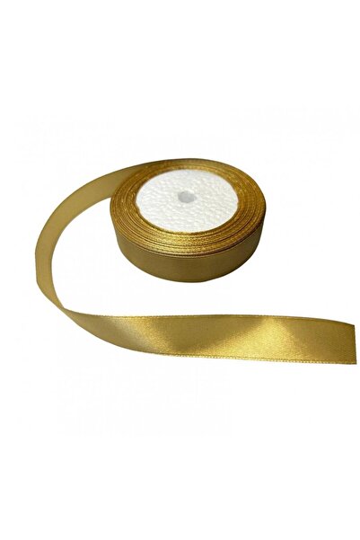 OEM Set of 3 rolls Satin Ribbon 2cm/22m Light Gold 104
