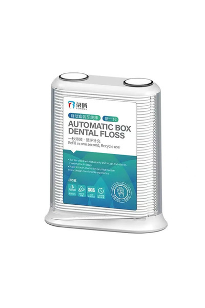 Alessandro DESIGN Set 100 buc Scobitori cu ata dentara cu cutie disposal