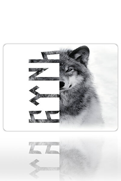 urzuva BÖRÜ TÜRK Gaming Oyuncu XXL Mouse Pad Kaydırmaz Dikişli Mousepad 40x30...