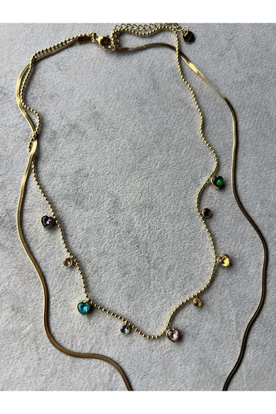 mitico jewellery Colorful Hearts Kolye