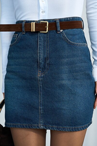 TAŞDELEN AVM Denim Mini Skirt