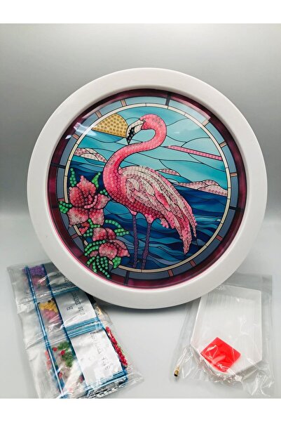 DUCK HOBY 20X20 Round Framed for Children B Beaded Stone Mosaic Diamond Paint...