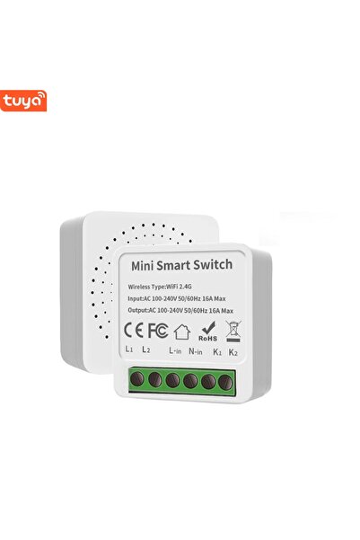 OEM Releu inteligent WiFi, 2 canale, aplicație Tuya/Smart Life, compatibil cu...