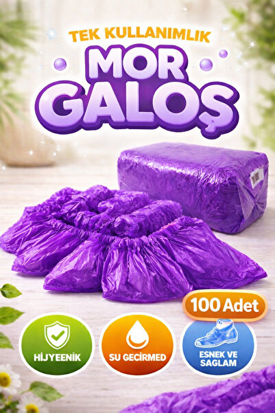 EGE TOPTAN GIDA EGE TOPTA GIDA MOR GALOŞ 100 ADET TEK KULLANIMLIK HİJYENİK DA...