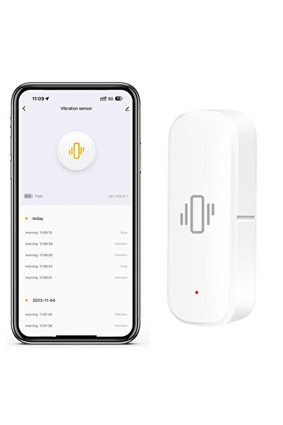 OEM Senzor inteligent de vibrații WiFi, aplicație Tuya/Smart Life, compatibil...