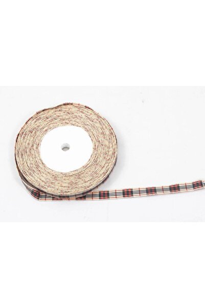 OEM Set 3 role Panglica textil Carouri 1cm-22metri Crem Negru