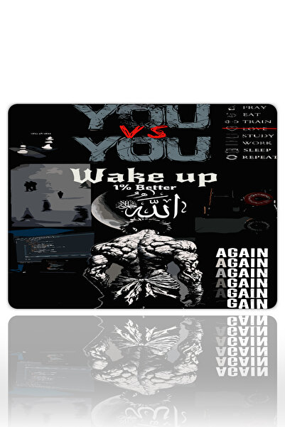 urzuva Uyanış Gaming Oyuncu XXL Mouse Pad Kaydırmaz Dikişli Mousepad 40x30x3M...