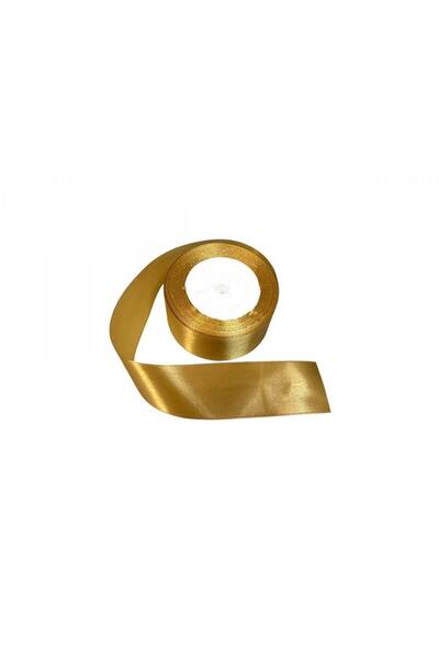 OEM Set of 3 rolls Satin Ribbon 4cm/22m Light Gold 104