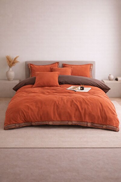 Velmora Home VELMORA DUAL - Premium Cotton Duvet Cover Set , Reversible, 6 Pi...