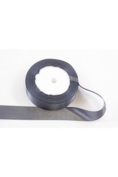 OEM Set of 3 rolls Satin Ribbon 2.5cm/22m Dark Grey