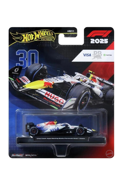 HOT WHEELS Premium 2025 Formula 1 Visa Cash App Racing Bulls (#30) HRV11 - JKD79