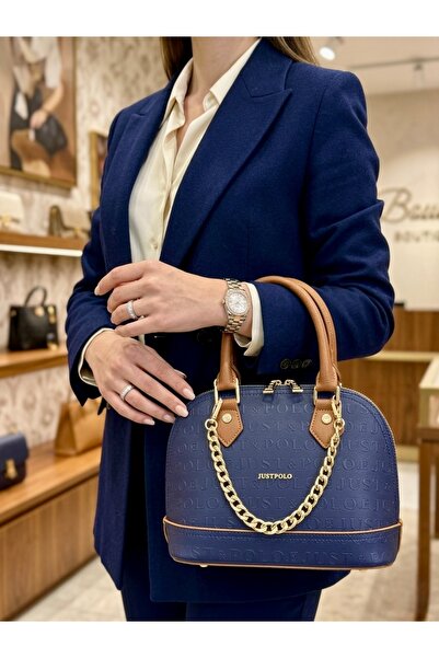 Just Polo Women's Chain Detailed Luxury Hand and Shoulder Bag Shopper Size: 2...