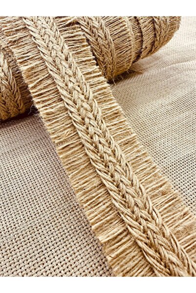 ARN Jute Fringed Decorative Ribbon 4 cm width - Bohemian Macramé Decorative R...