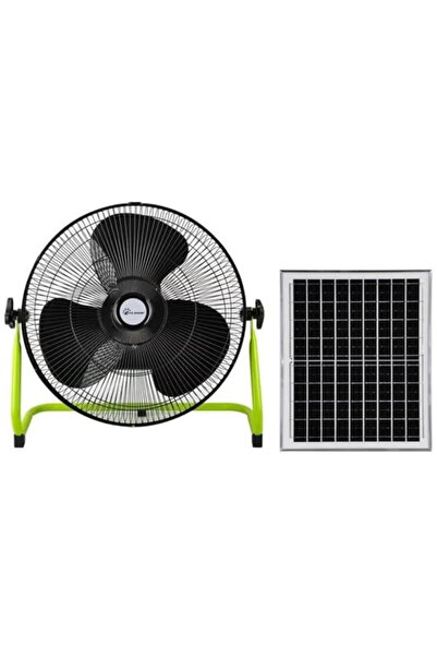 Generic Rechargeable Solar Fan, DC Motor Quiet 14 Inch Pedestal Fan